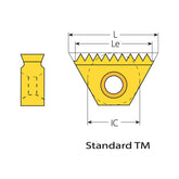 Whitworth for BSW only (con't)  Standard TM Inserts for TMO Toolholders - Big-tools Industrial Supply Tools for Metal Cutting